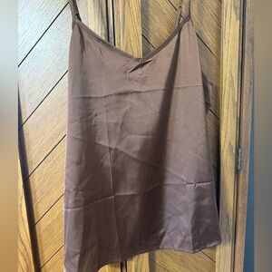Brown and black sheer tank tops